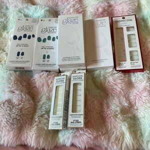 Dashing diva, semi cured gel nail strips bundle